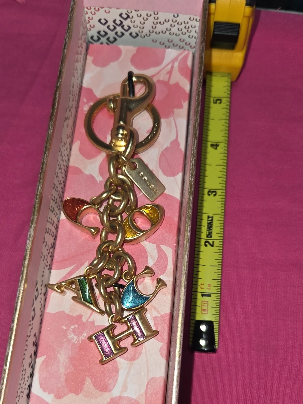 BNWT: C-O-A-C-H Keychain/Bag Charm. Never Used